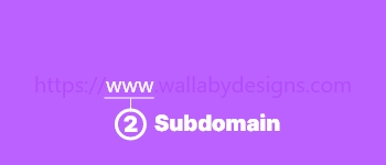 subdomain of a web address